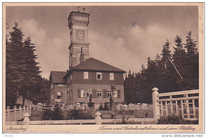 AK Annaberg - Turm Und Unterkunftshaus Auf Dem Pöhlberg - 1933 (3774) - Annaberg-Buchholz