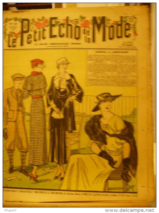 LE PETIT ECHO DE LA MODE, N°21, Du 21/05/1933, Courses à Longchamp - Autres & Non Classés