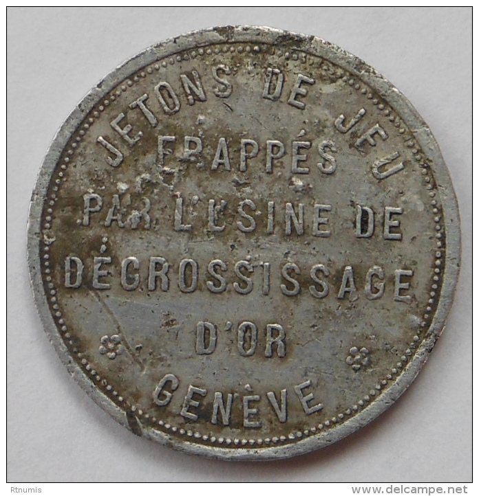 Suisse Switzerland Genève Usine De Dégrossissage D'or 20 Rappen - Monetary /of Necessity