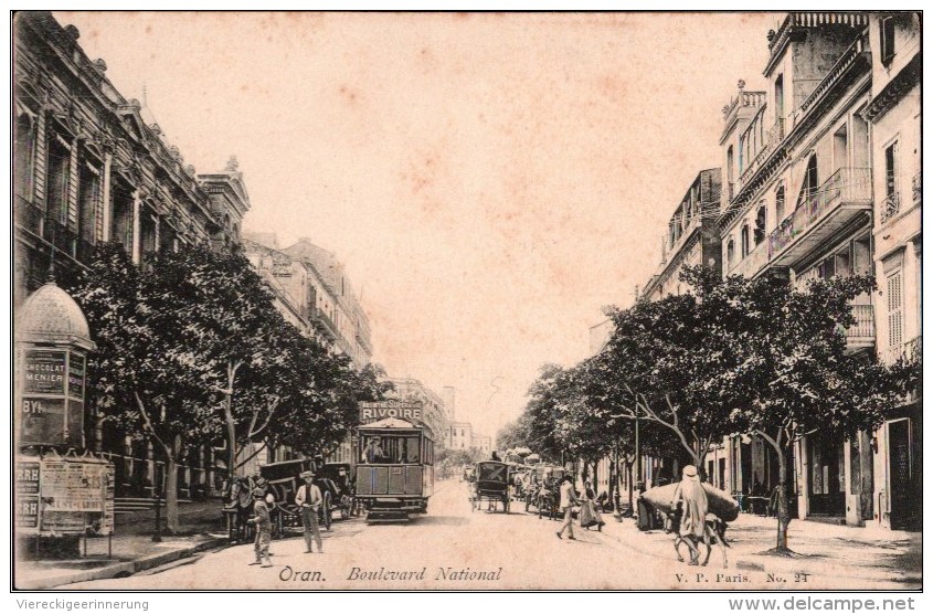 ! Oran, Old Postcard,  Straßenbahn, Tramway - Tramways