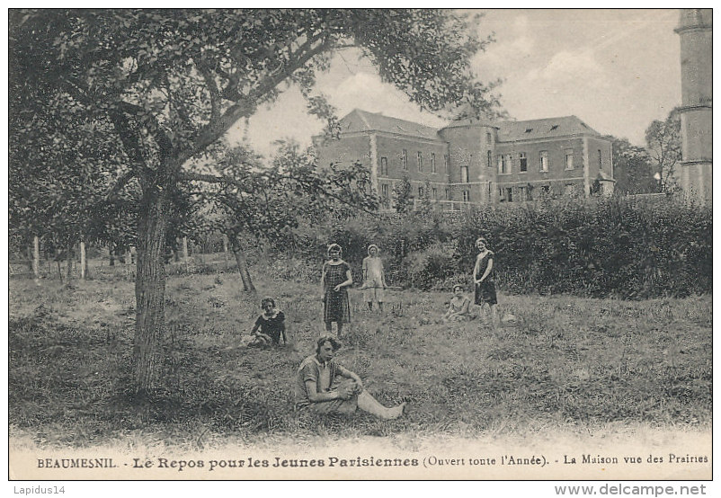 S S 19 /      C P A - BEAUMESNIL       (27)  LE REPOS POUR LES JEUNES PARISIENNES  LA MAISON VUE DES PRAIRIES - Beaumesnil