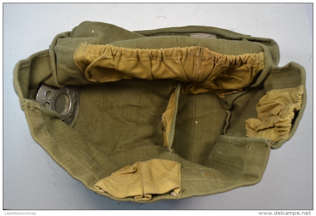 Musette De Masque A Gaz Armée Française ANP51 ANP 51 . France Indochine / Algérie - Equipement