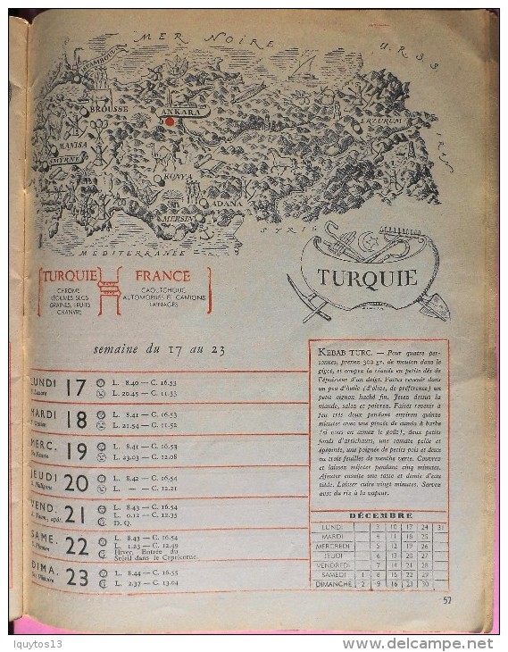 ALMANACH  ANCIEN  EUROPE  UNIE  1951 - DISCOURS de RENE PLEVEN PRESIDENT du CONSEIL - LYON 29 oct 1950