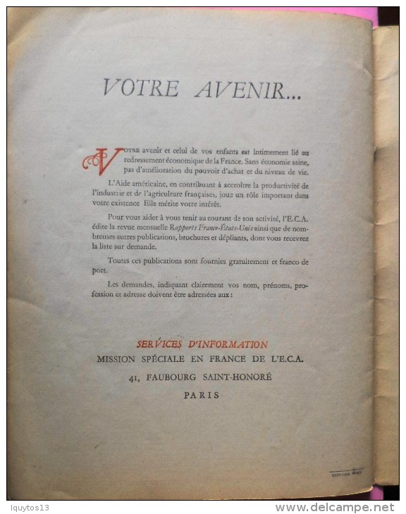 ALMANACH  ANCIEN  EUROPE  UNIE  1951 - DISCOURS de RENE PLEVEN PRESIDENT du CONSEIL - LYON 29 oct 1950