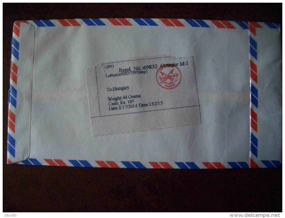 Nepal, Used Registred Air Mail Letter, - Nepal