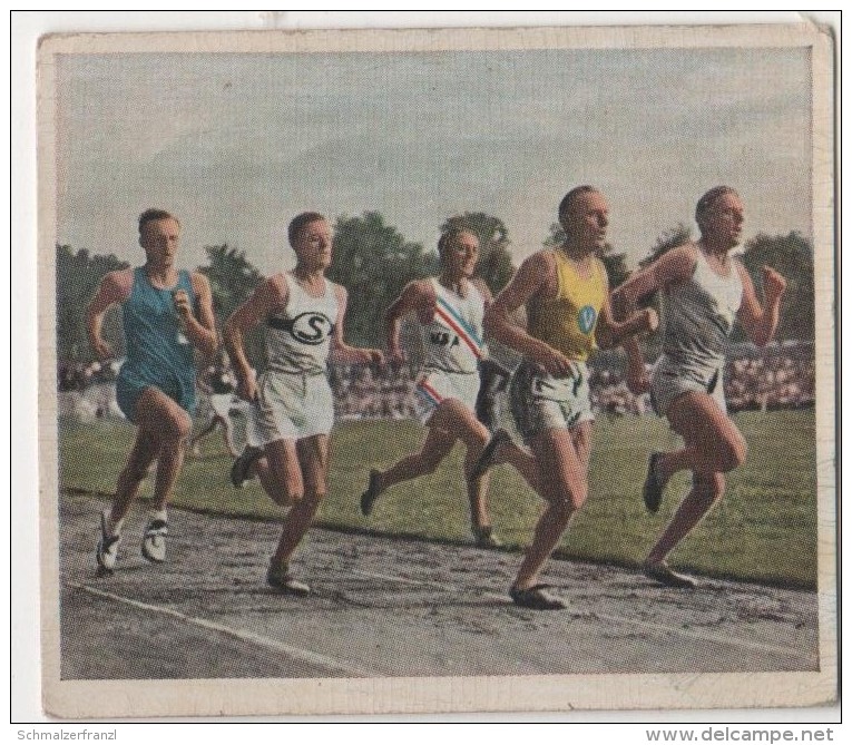 Zigaretten Sammelbild Deutscher Sport Bild Nr 23 800 M Lauf In Hamburg - Sonstige & Ohne Zuordnung