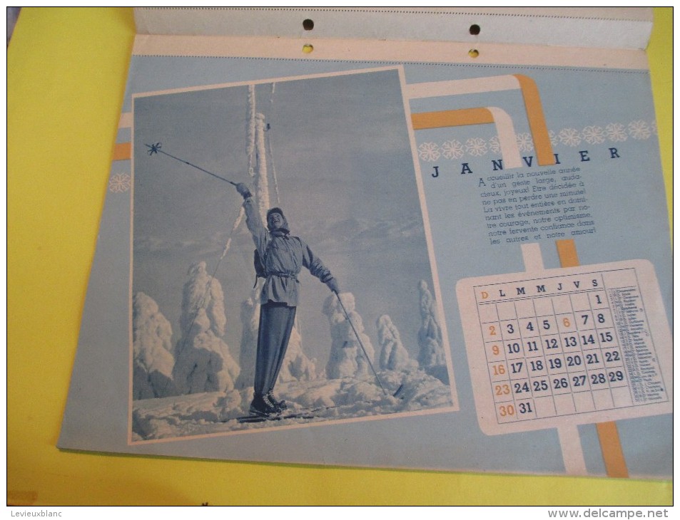 Calendrier /SILLAGE/ Le Magazine Des Jeunes Travailleuses/ Saint Cloud / Seine Et Oise/1948  CAL154 - Grand Format : 1941-60