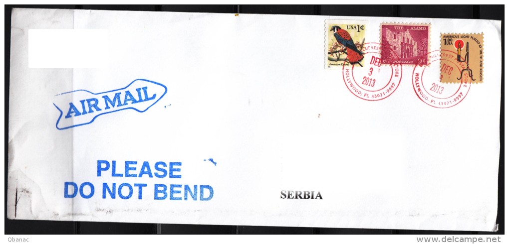 USA Modern Cover To Serbia - Cartas & Documentos