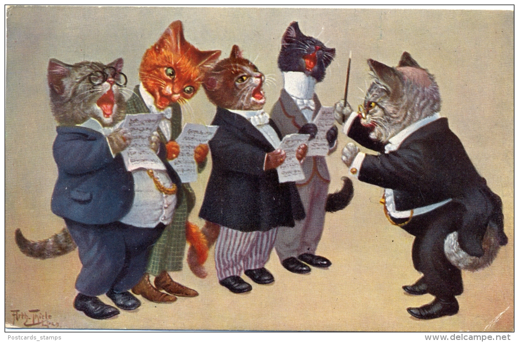 Katzen, Katzenchor, Sign. Arthur Thiele, Verlag TSN Nr.  1012 - Thiele, Arthur