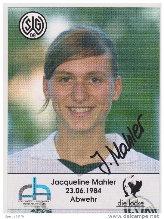 Original Women Football Autograph SG Wattenscheid 09 Team 2004 /05 JACQUELINE MAHLER - Autographes