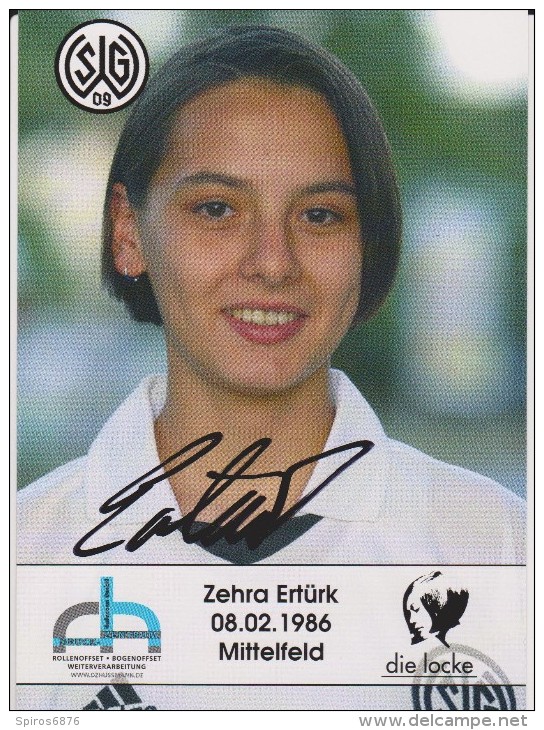 Original Women Football Autograph SG Wattenscheid 09 Team 2004 /05 Zehra Ertürk - Autographes