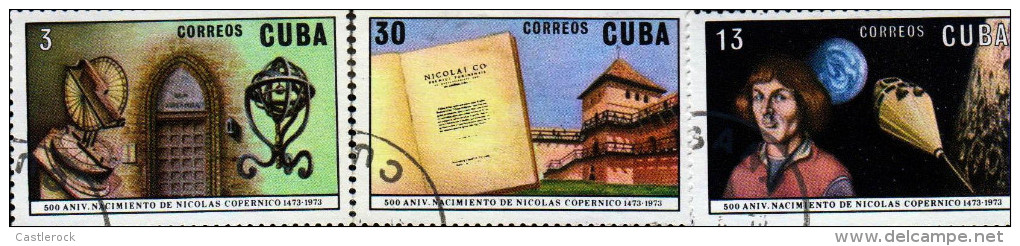 G)1973 CARIBE, NICOLAUS COPERNICOUS-MOON-SATELLITE-STATED-SOLAR SYSTEM, COPERNICOUS 500TH BIRTH ANIVVERSARY, CTO SEET OF - Nuevos