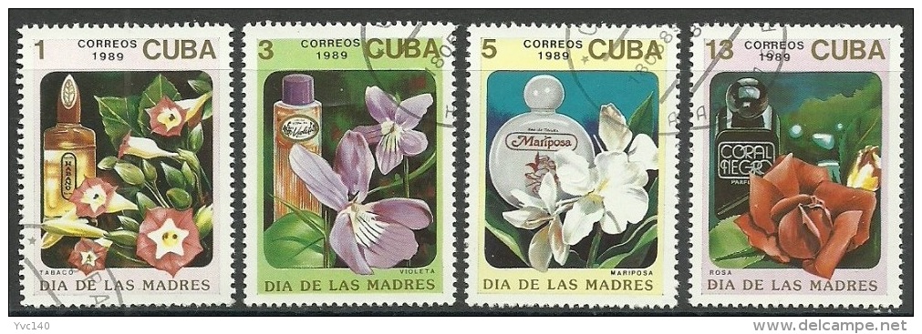 Cuba;1989 Mothers' Day "Perfumes And Flowers" - Fête Des Mères