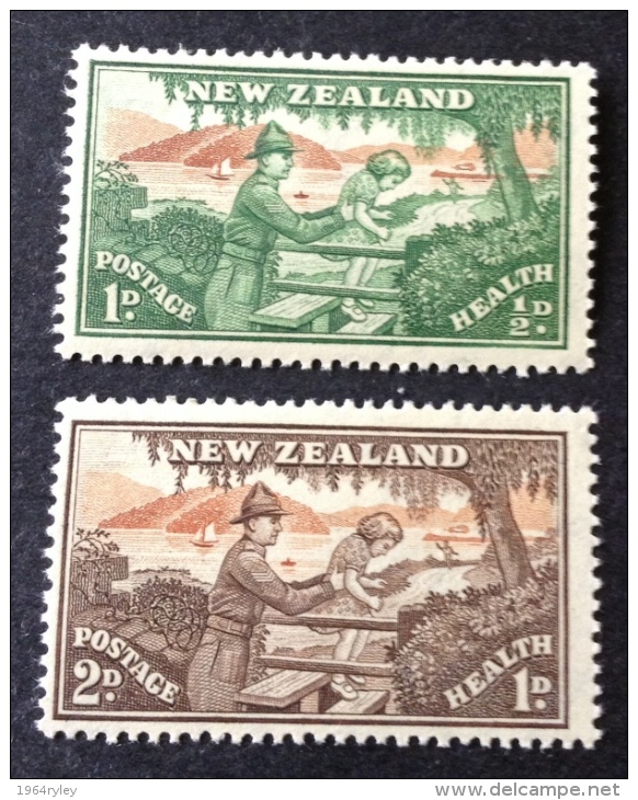 New Zealand 1946 Sc B28/29, Mi 293/294, Yv 283/284 Mnh** - Neufs