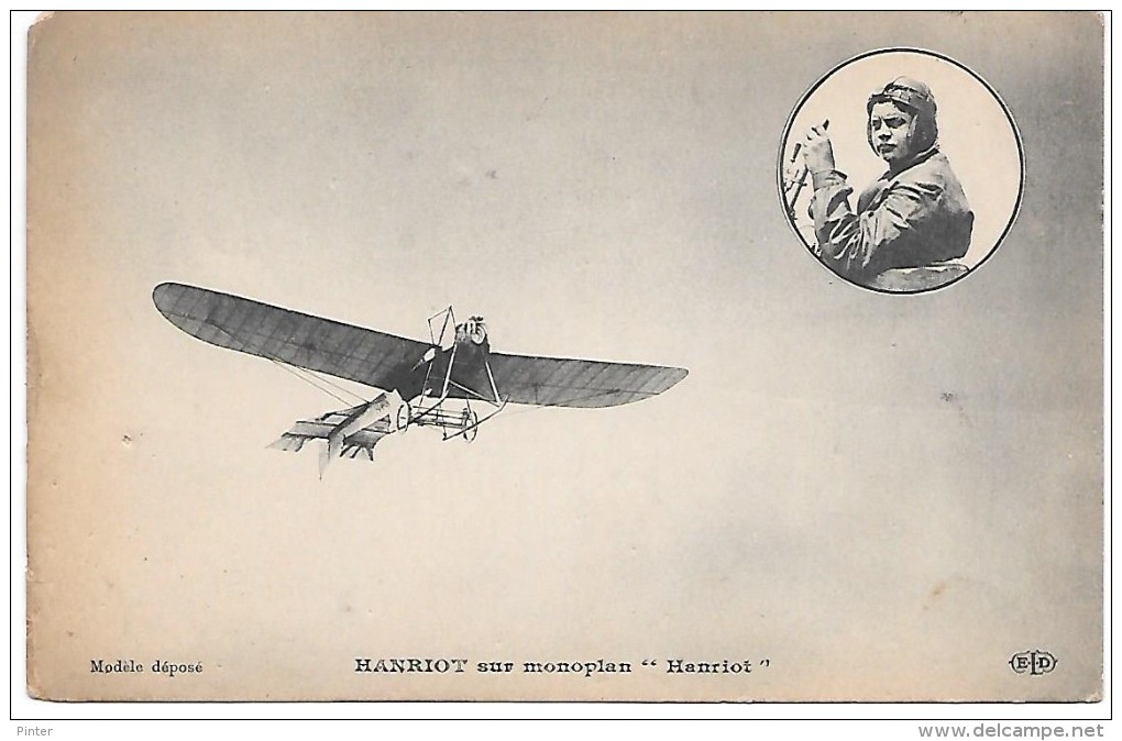 AVIATEUR - HANRIOT Sur Monoplan "Hanriot" - Aviateurs