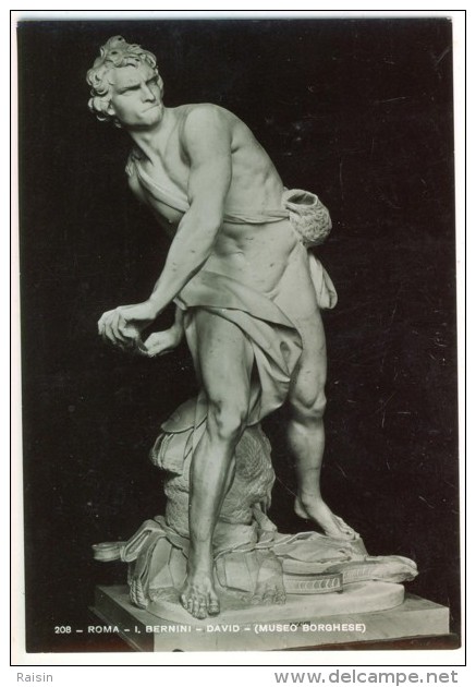 Italie Roma  I. Bernini DAVID Museo Borghese N°208  TBE - Museums