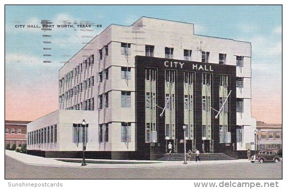 City Hall Fort Worth Texas 1941 - Fort Worth