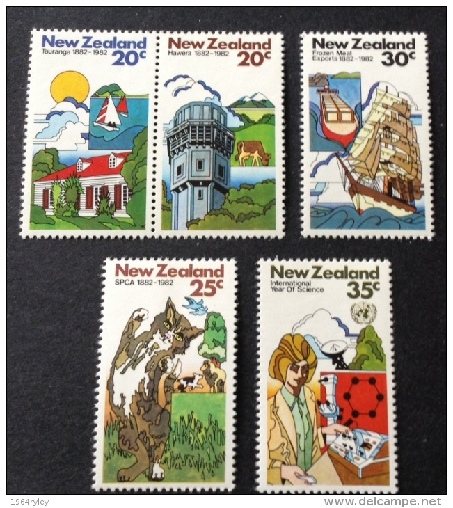 New Zealand 1982 Sc 739/743 Mnh** - Ongebruikt