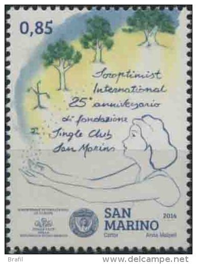 2014 San Marino, Soroptimist Single Club, Serie Completa Nuova (**) - Unused Stamps