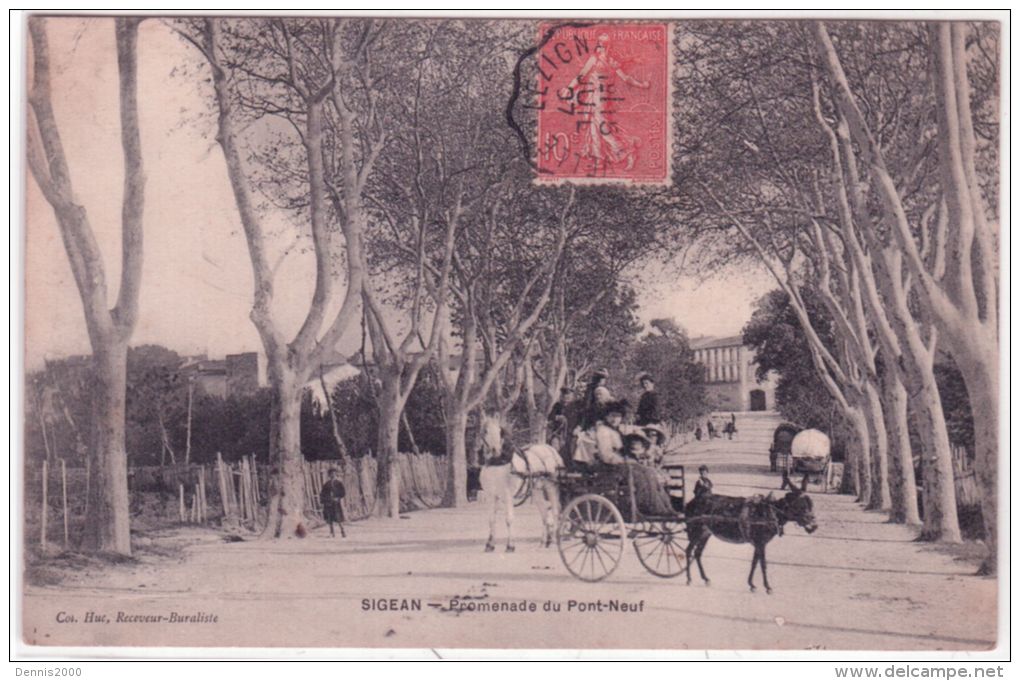 SIGEAN - Promenade Du Pont-Neuf - Ed.  Huc - Sigean