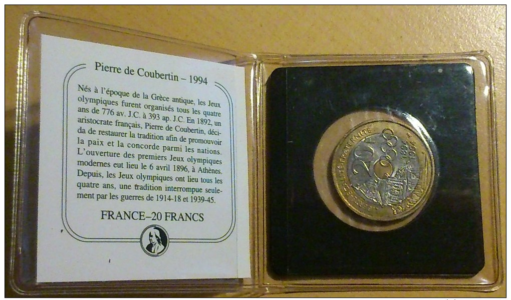 20 FRANCS COUBERTIN - Autres & Non Classés