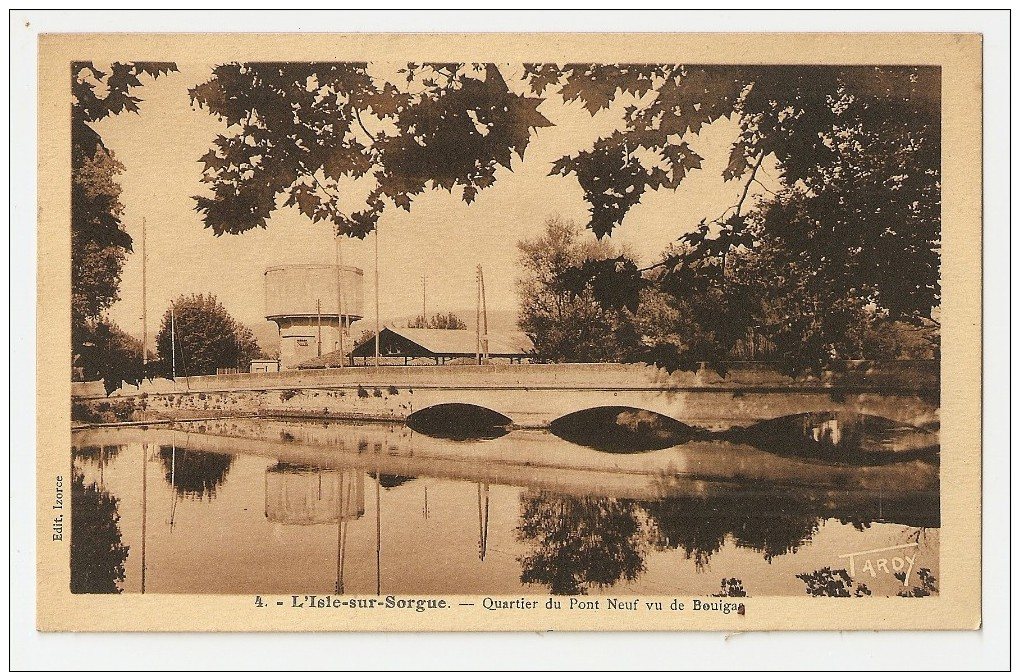 84 L´Isle Sur Sorgue. Quartier Du Pont Neuf Vu De Bouigas (9189) - L'Isle Sur Sorgue