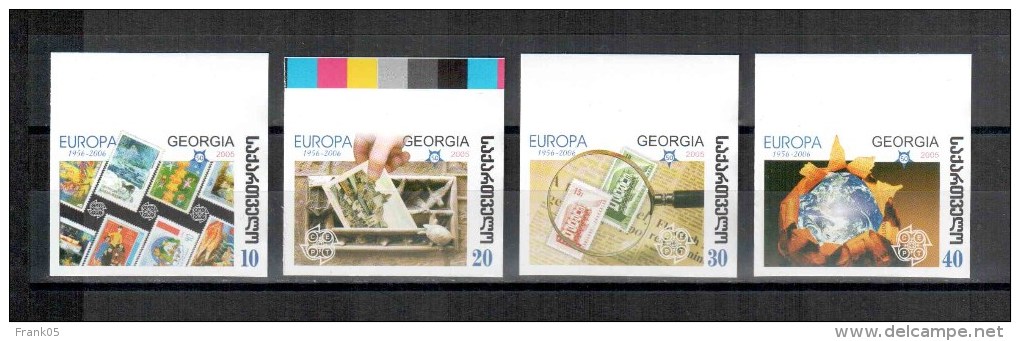 Georgien / Georgia / Géorgie 50th Anniversary Of The First Europe Stamp Satz Geschnitten/ Set Not Perforated** - Georgia