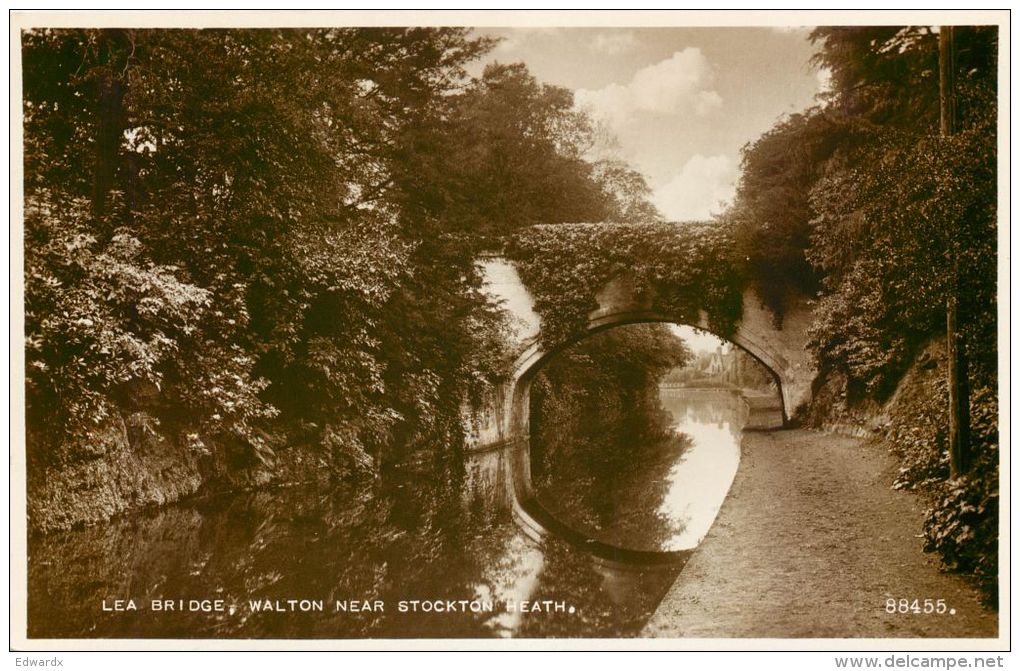 Lea Bridge, Walton Near Stockton Heath, Cheshire Postcard Valentine's RP - Other & Unclassified