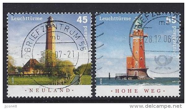 Germany 2006   Leuchtturme (o)  Mi.2555-2556 - Used Stamps