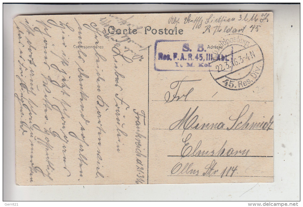 B 7780 COMINES - WARNETON, Rue De La Gare, Deutsche Feldpost 1916 - Comines-Warneton - Komen-Waasten