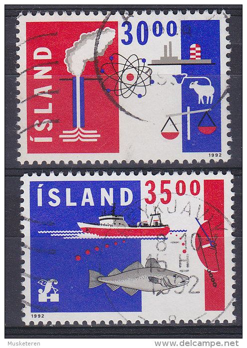 Iceland 1992 Mi. 766-67 Export Complete Set !! - Oblitérés