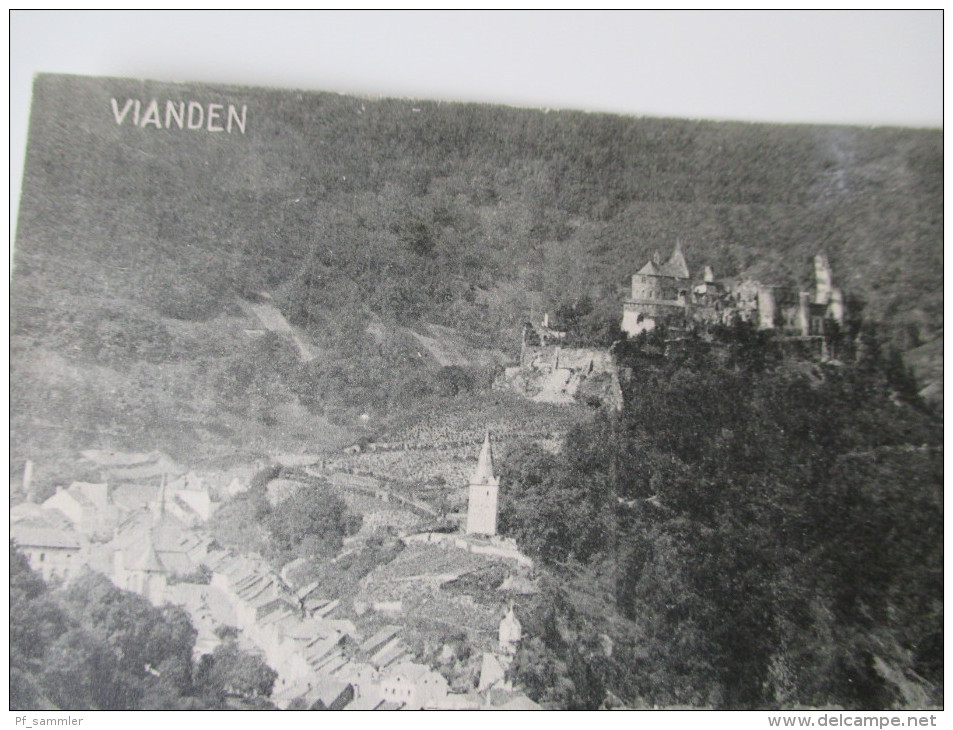 AK / Bildpostkarte Luxembourg. Vianden. Vu De La Route De Roth. Verlag J. M. Bellwald, Echternach No. 886 - Vianden
