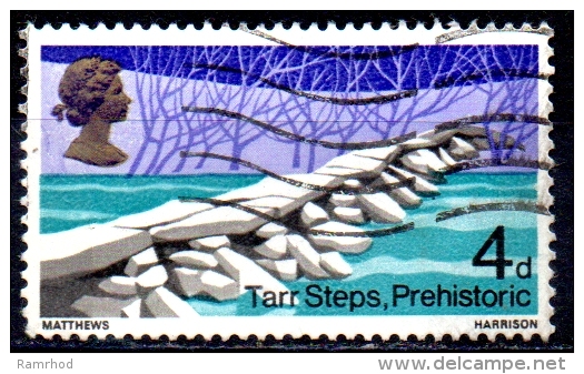 GREAT BRITAIN 1968 British Bridges - 4d Tarr Steps, Exmoor  FU - Used Stamps