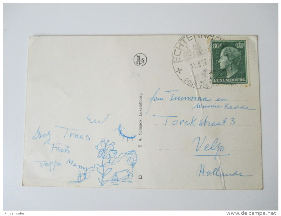 AK / Bildpostkarte Luxembourg 1952 Echternach Petite Suisse Luxembourgeoise. Vallee De La Sure - Echternach