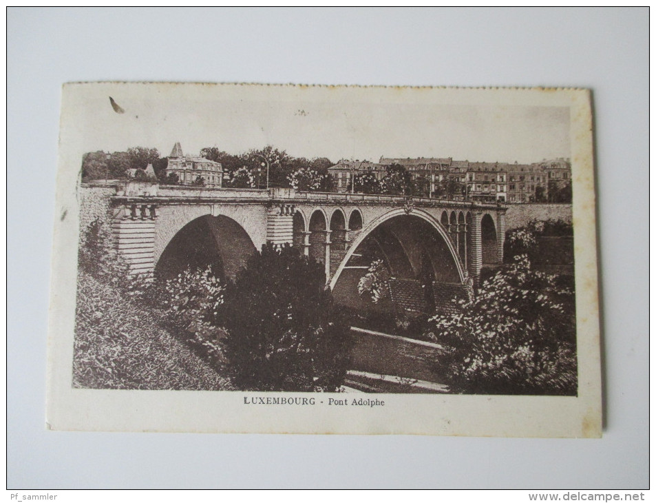 AK / Bildpostkarte Luxembourg 1925 Pont Adolphe. - Luxembourg - Ville