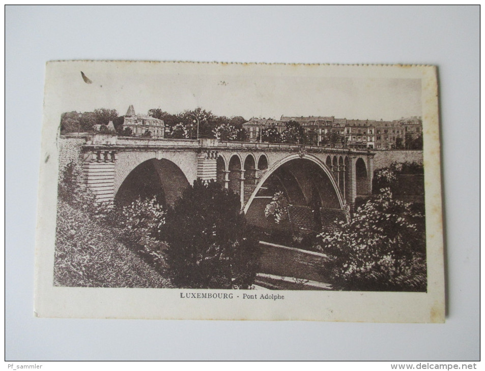 AK / Bildpostkarte Luxembourg 1925 Pont Adolphe. - Luxemburg - Stad