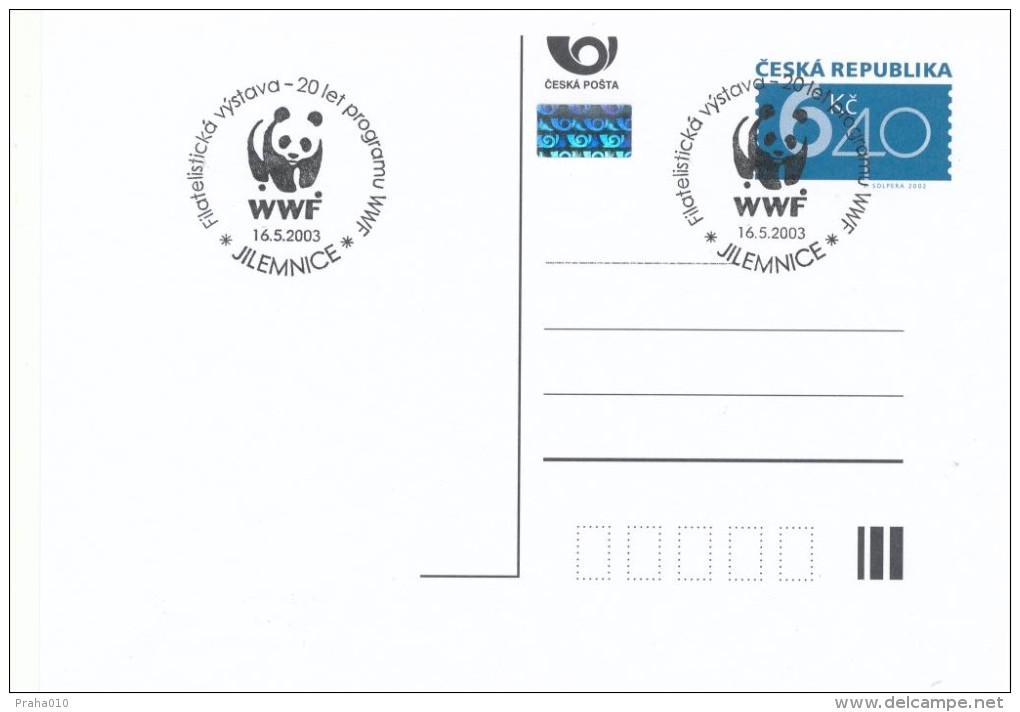 I2196 - Czech Rep. (2003) Jilemnice - Theme: Philatelic Exhibition - 20 Years Of The WWF - Cartas & Documentos