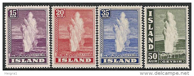 Iceland 1938 MNH/**/postfris/postfrisch Michelnr. 193-196 - Nuovi