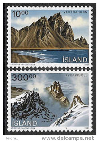 Iceland 1991 MNH/**/postfris/postfrisch Michelnr. 740-741 - Ungebraucht