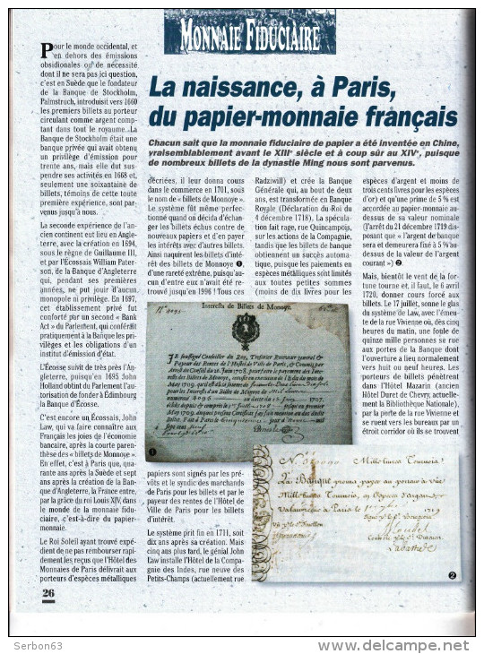 COLLECTION CATALOGUE EDITION NUMISMATIQUE ET CHANGE 2001 N° 316 NAISSANCE A PARIS DU PAPIER MONNAIE FRANCAIS LA 5 FRANCS - French