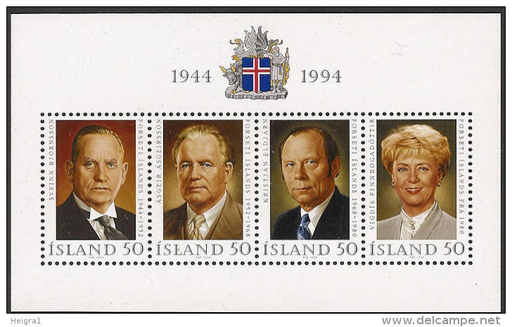 Iceland 1994 MNH/**/postfris/postfrisch Michelnr. Blok/sheet 16 - Blocks & Sheetlets