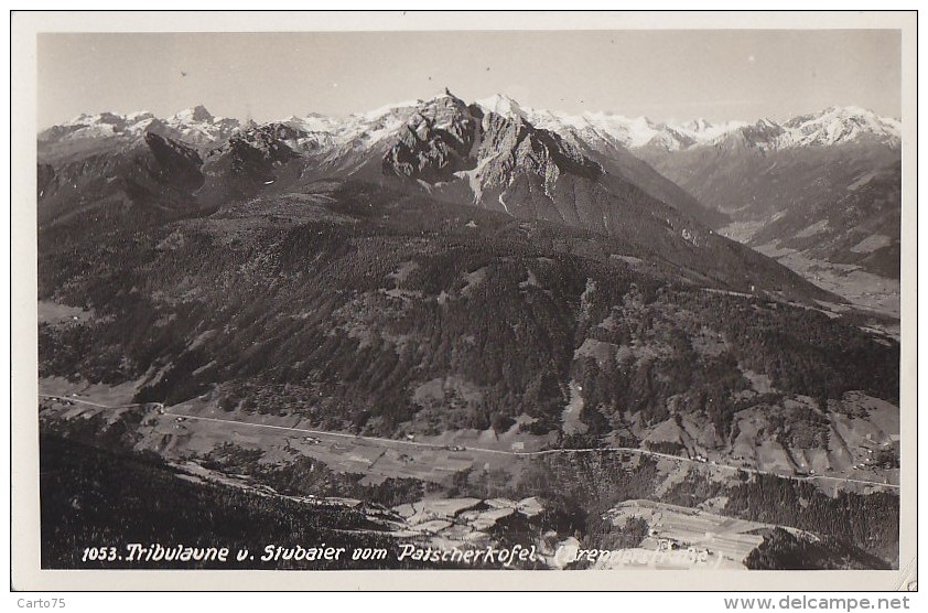 Autriche - Tribulaune V. Stubaier Vom Patscherkofel / Postal Mark Igls 1936 - Igls