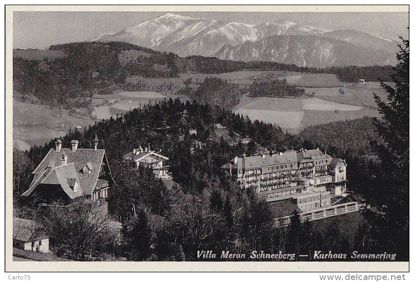 Autriche - Semmering / Villa Meran Schneeberg / Postal Mark 1936 - Semmering