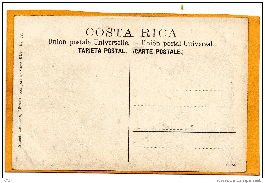 En Crater Del Irazu Costa Rica 1905 Postcard - Costa Rica