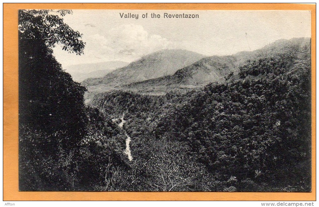 Valle Of Reventazon Costa Rica 1905 Postcard - Costa Rica