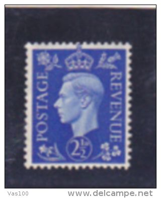 Royaume Uni 1937 MLH Stamp King Roi George VI Bleu - Unused Stamps