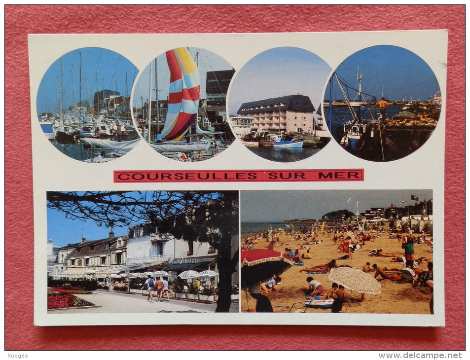 Dep 14 , Cpm COURSEULLES Sur MER , Multivues , C.2268/14 , Station De La Cote De Nacre  (019)Recto/Verso - Courseulles-sur-Mer