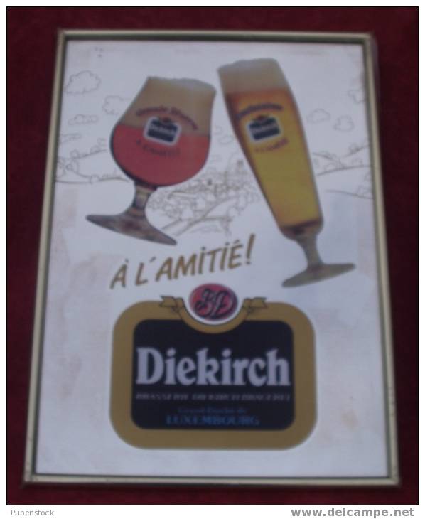 Miroir "DIEKIRCH" Bière. - Miroirs