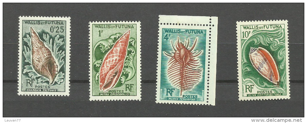 Wallis Et Futuna  N°162, 163, 165, 166 Neufs Avec Charnière* Cote 12.75 Euros - Gebraucht