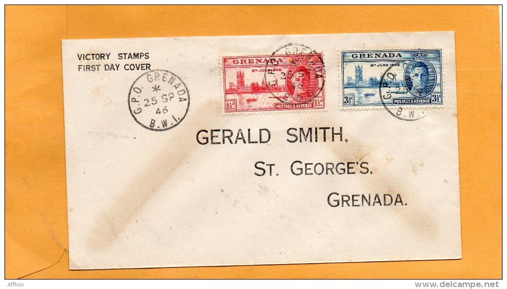 Grenada 1946 FDC - Grenade (...-1974)